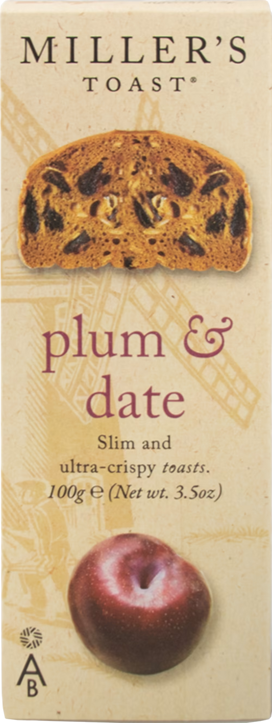 Artisan Biscuits Miller's Toast Plum and Date 100 g