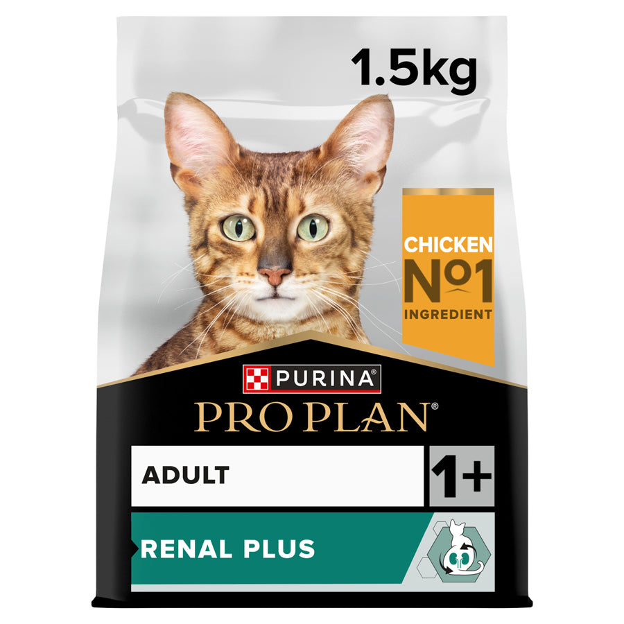 PRO PLAN Renal Plus Dry 1+ Adult Cat Food Chicken 1.5kg
