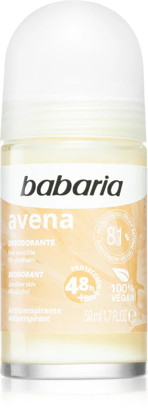 Babaria Deodorant Oat antiperspirant roll-on for sensitive skin 50ml