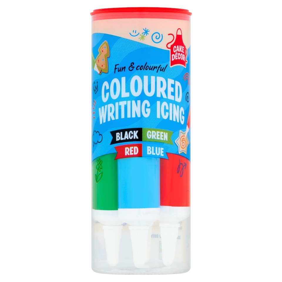 Cake Decor Coloured Writing Icing 76G