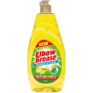 Elbow Grease Washing Up Liquid Lemon Fresh 600ml