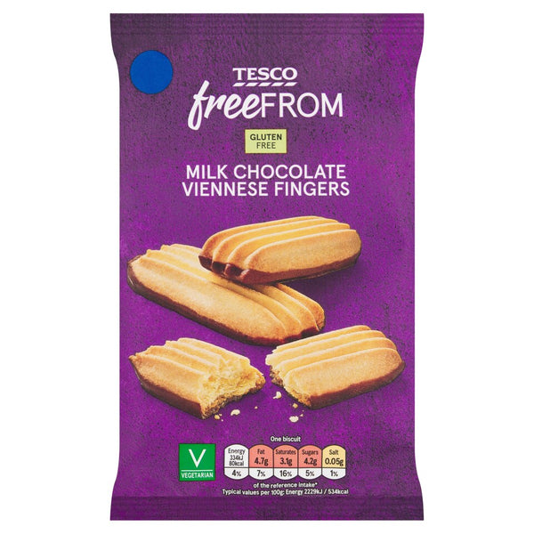 Tesco Free From Half Coated Viennese Fingers, 120g