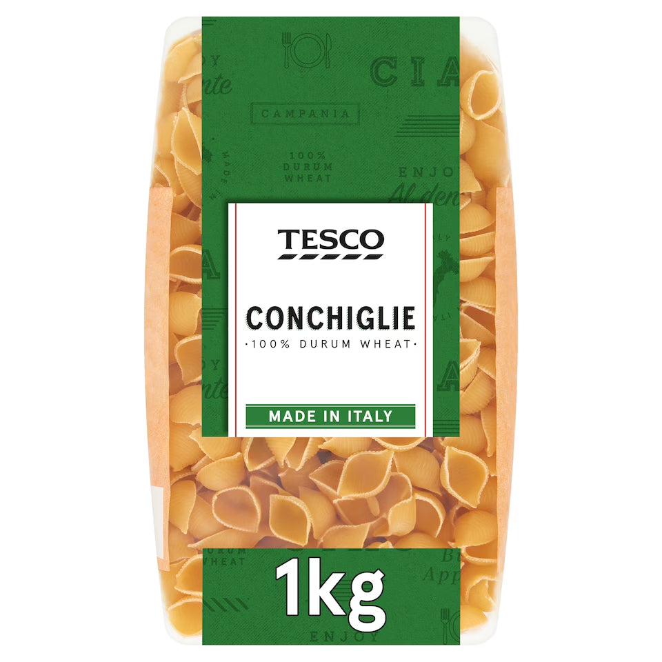 Tesco Conchiglie Pasta Shells, 1kg