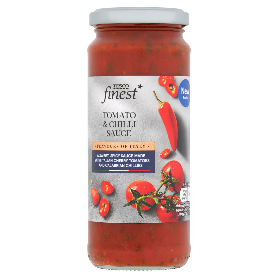 Tesco Finest Tomato & Chilli Pasta Sauce 340G