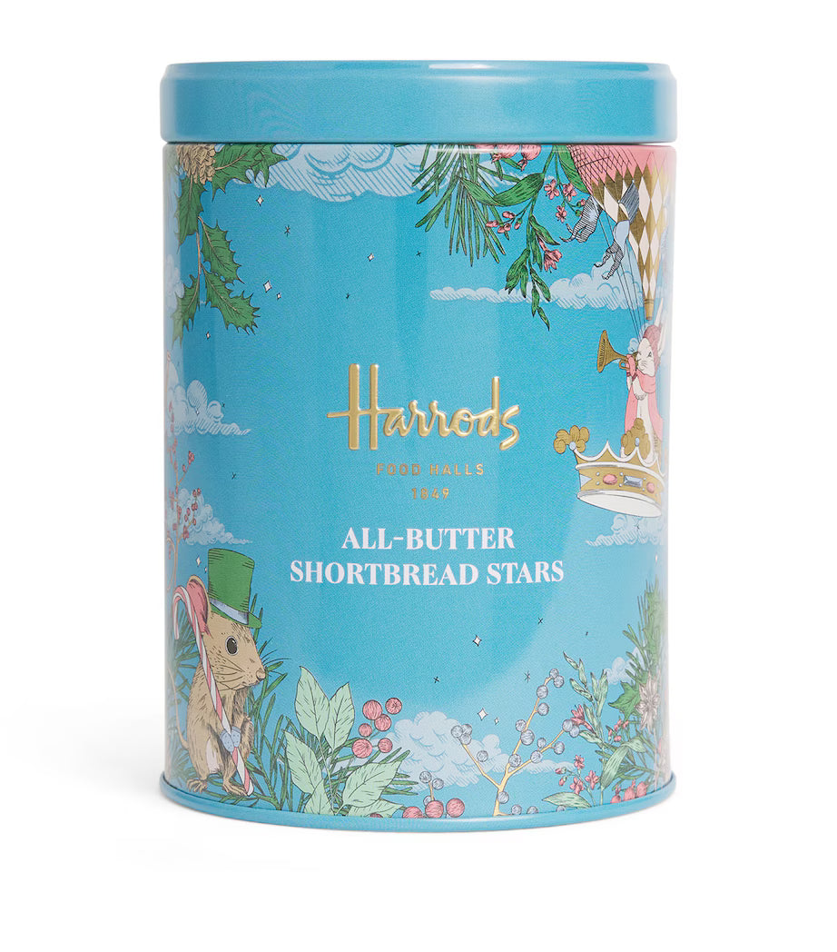 Harrods Mini Shortbread Stars Tin - 100g