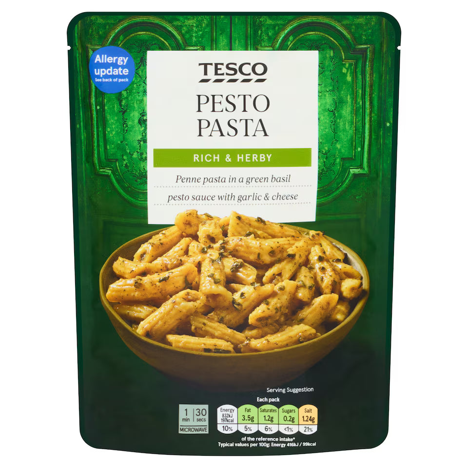 Tesco Pesto Pasta, 200g