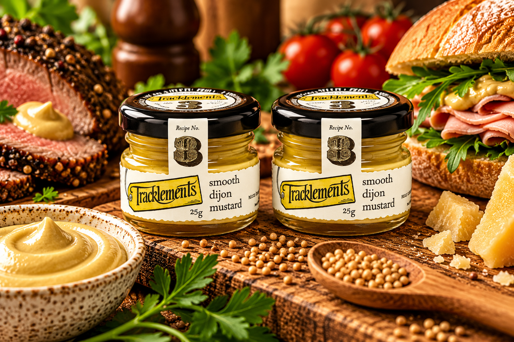 Tracklements Smooth Dijon Mustard Mini 25g - Pack of 2