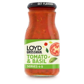 Loyd Grossman Pasta Sauce - Tomato & Basil (660g)