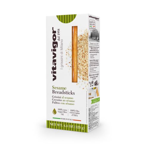 Vita Vigor Grissini Sesame Breadsticks, 125g