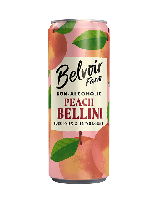Belvoir Non-Alcoholic Peach Bellini - Can 250Ml