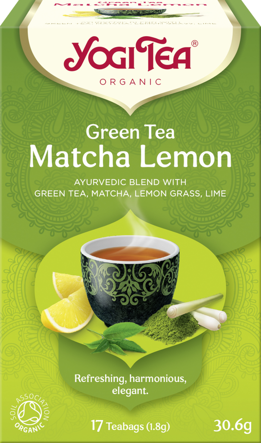 Yogi Tea Green Tea Matcha Lemon - 17 Teabags 30.6G