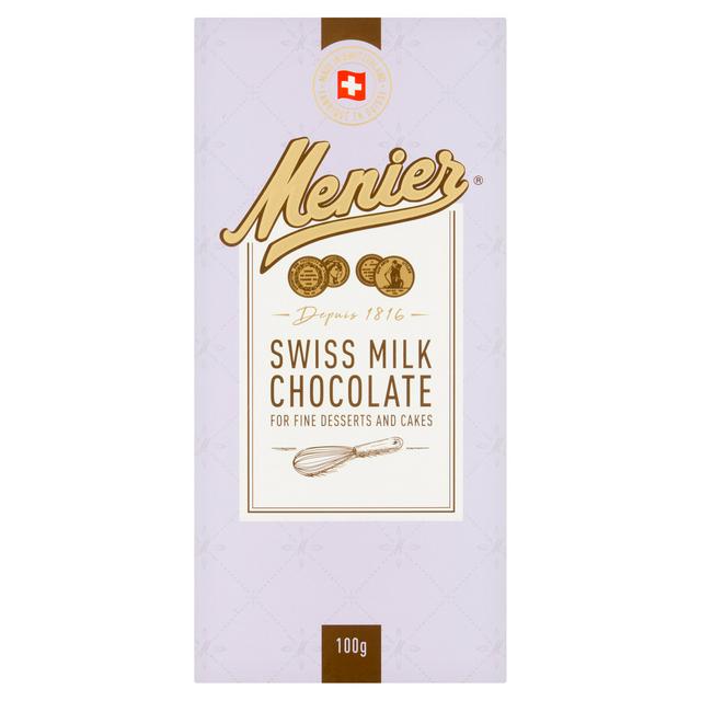 Menier Swiss Milk Chocolate For Fine Desserts And Cakes 100G