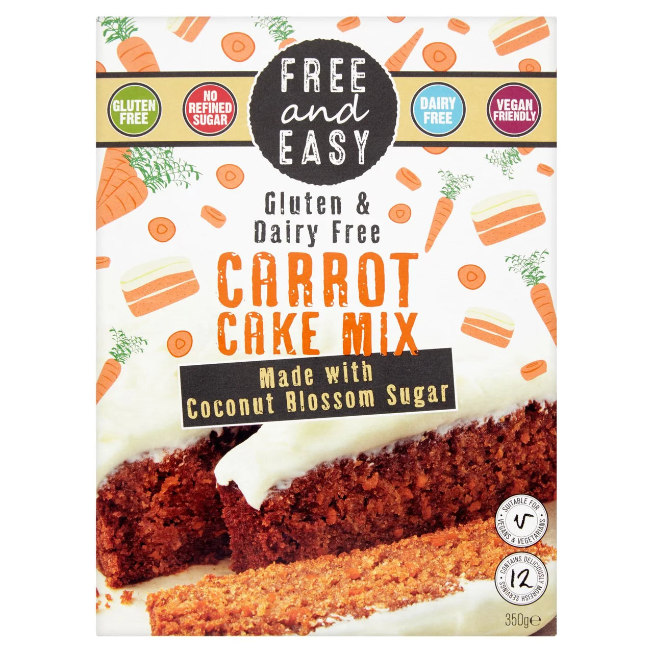 Free And Easy Carrot Cake Mix 350G
