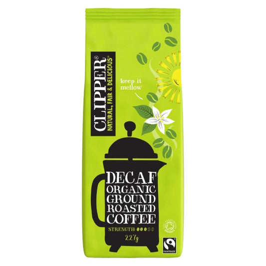 Clipper Decaf Organic Ground Roasted Coffee 227G