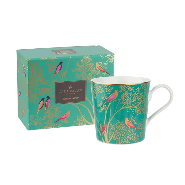 Portmeirion Sara Miller Chelsea Mug, Green & Gold