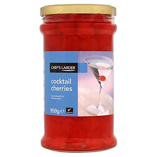 Chef's Larder Cocktail Cherries in a Maraschino Flavour Syrup 950g