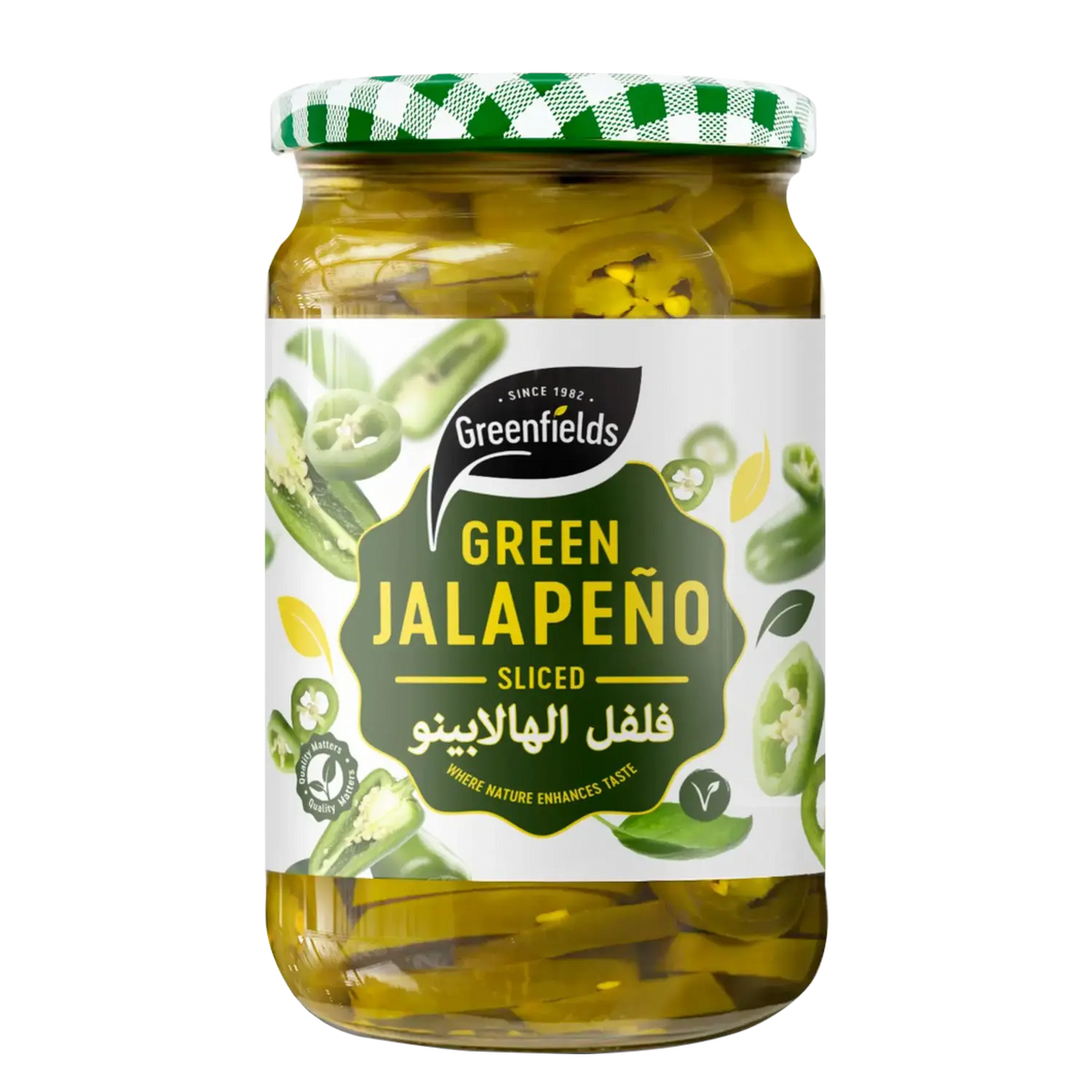 Greenfields Green Sliced Jalapeños 720g