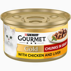 Gourmet Gold Chicken & Liver In Gravy 85g