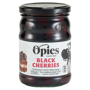 Opies Black Cherries & Kirsch, 390g