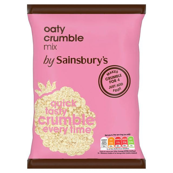Sainsbury's Oaty Crumble Mix, 225g