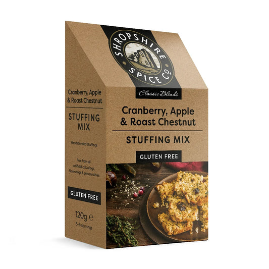 Shropshire Spice Co. Gluten Free Cranberry, Apple & Chestnut Stuffing 120G