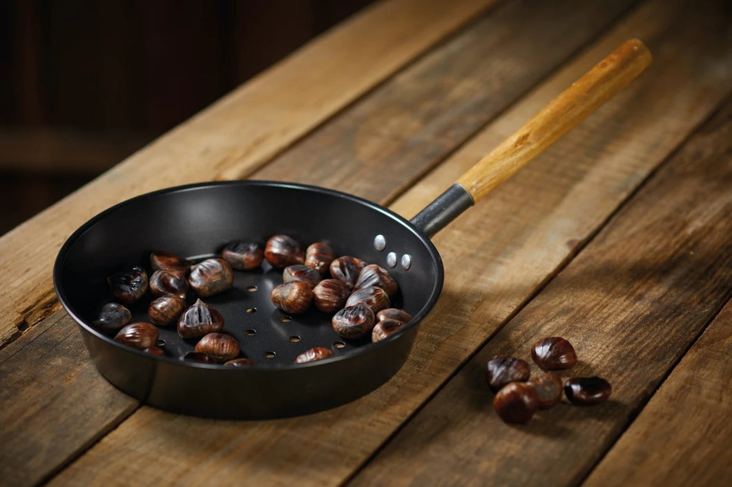 Carbon Steel Chestnut Roaster/ BBQ Pan