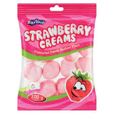 Baxtons Strawberry Creams 200g