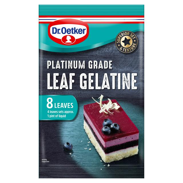 Dr. Oetker Platinum Grade Leaf Gelatine 13G