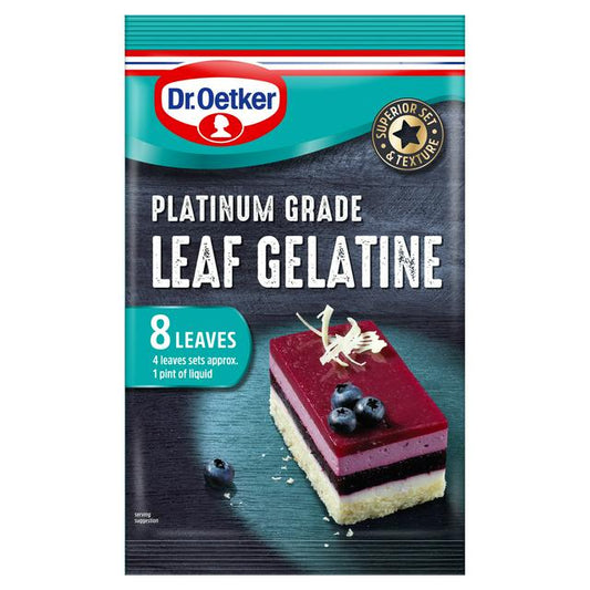 Dr. Oetker Platinum Grade Leaf Gelatine 13G