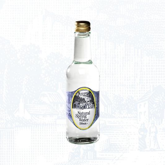 Cheddar Natural Spring Water - Sparkling Glass 330Ml