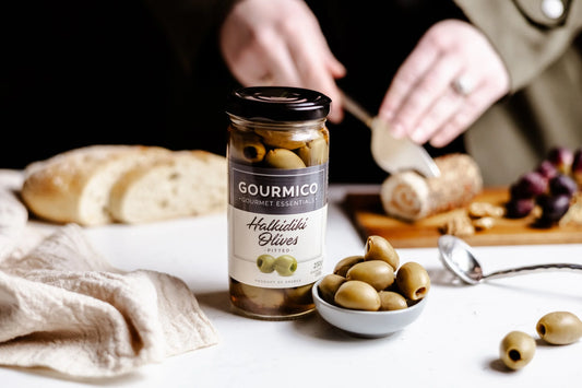 Gourmico Halkidiki Pitted Green Olives 230g