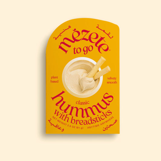 Mezete On The Go Classic Hummus With Bread Sticks 92G