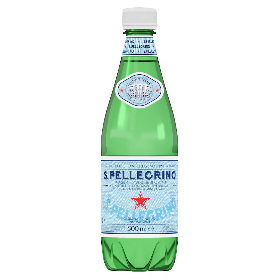 San Pellegrino Sparkling Natural Mineral Water, 500ml