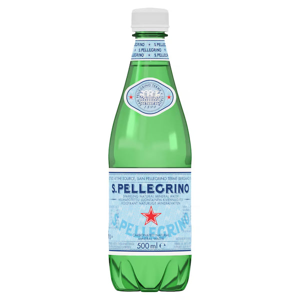 San Pellegrino Sparkling Natural Mineral Water, 500ml
