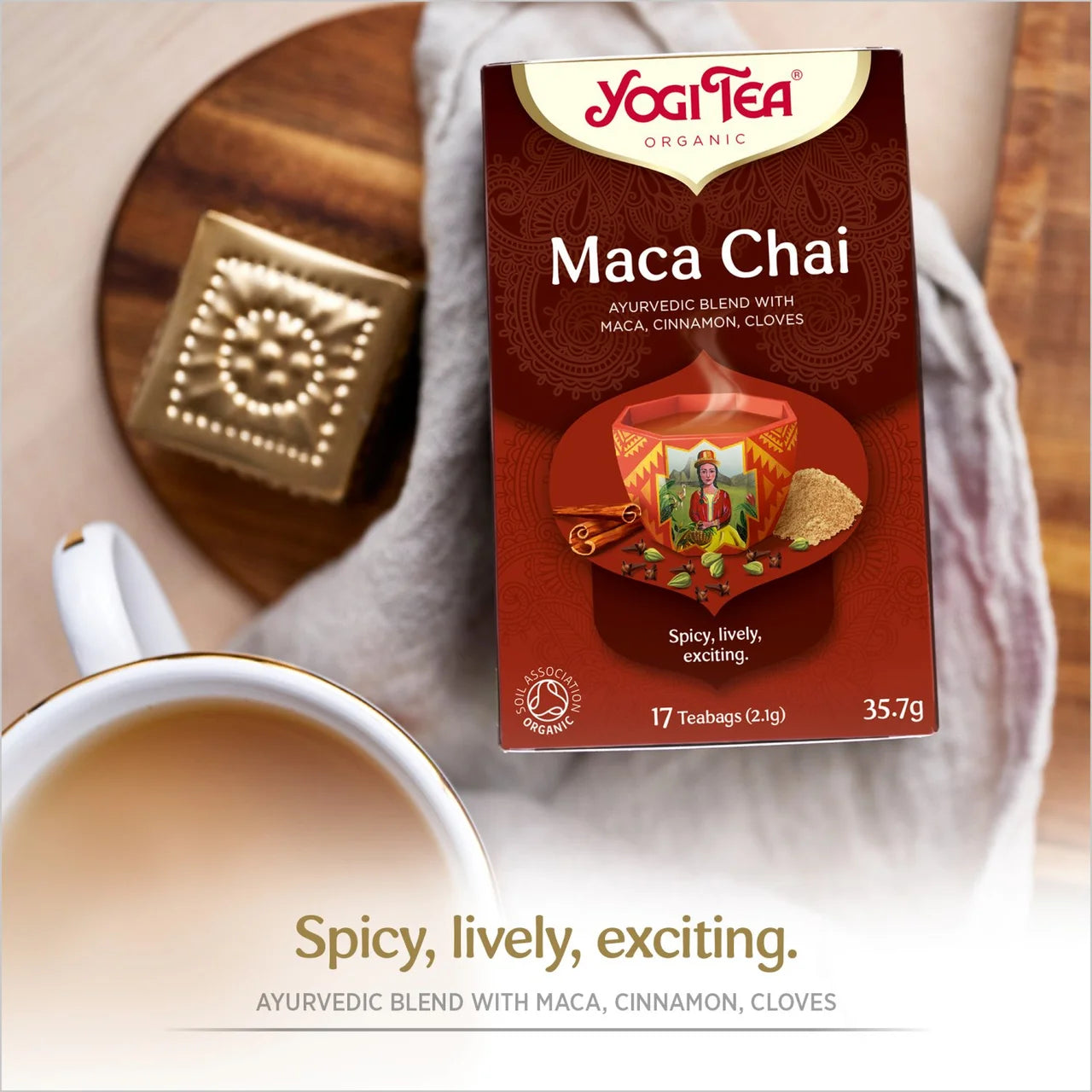 Yogi Tea Maca Chai Organic 17 per pack