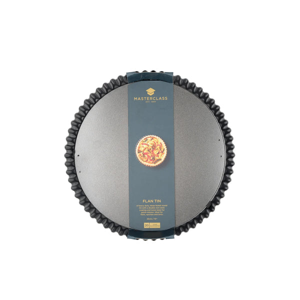 Non-Stick Loose Base Fluted Quiche Tin, 25cm / 10"