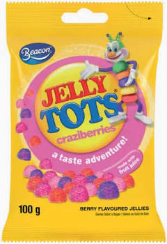 Beacon Jelly Tots - Crazi Berries 100g