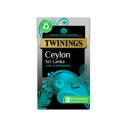 Twinings 40 Ceylon (Sri Lanka) Teabags 100G