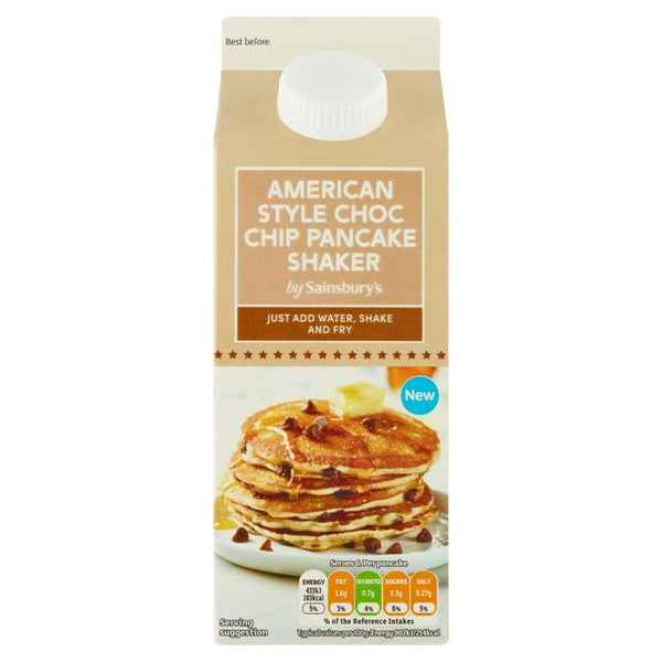 Sainsbury's American Style Choc Chip Pancake Shaker, 155g