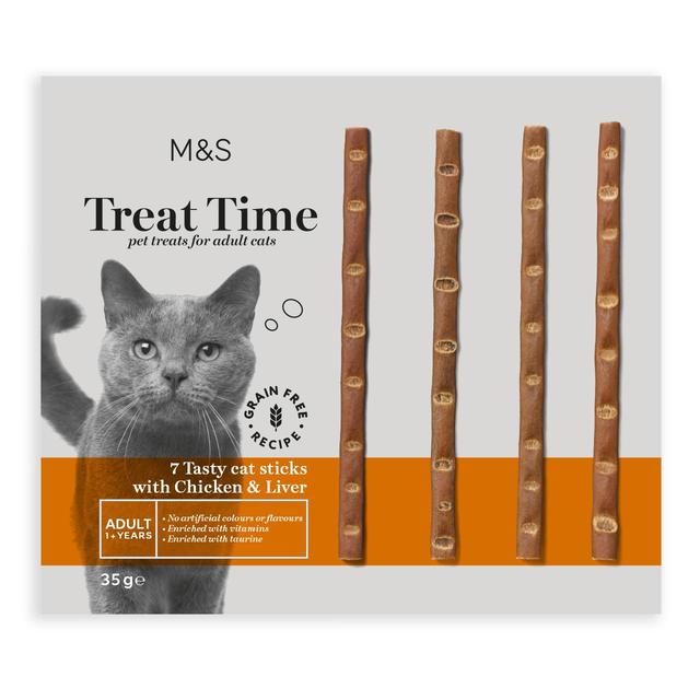 M&S Deli Chicken Cat Stick Treats, 35g