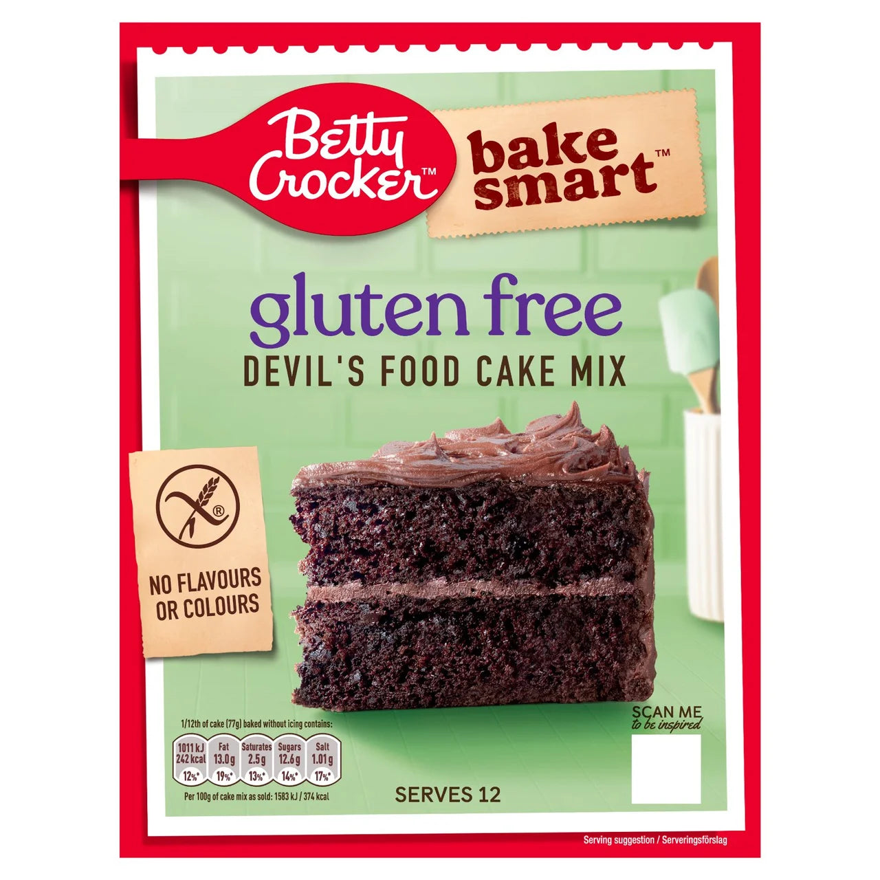 Betty Crocker GLUTEN FREE Devil's Food Cake Mix- 425G