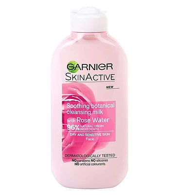 Garnier Natural Rose Water Cleansing Milk 200ml