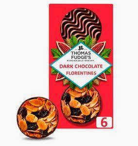 Thomas Fudge's Dark Chocolate Florentines 114g