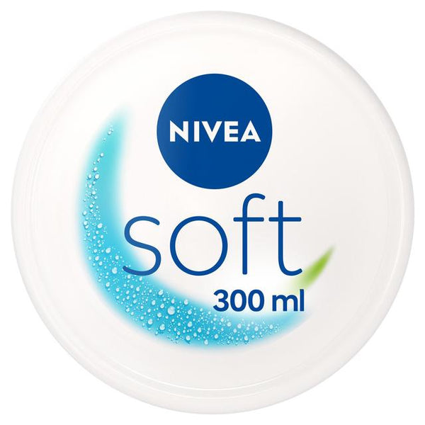 NIVEA Soft Moisturiser Cream for Face Hands & Body, 300ml