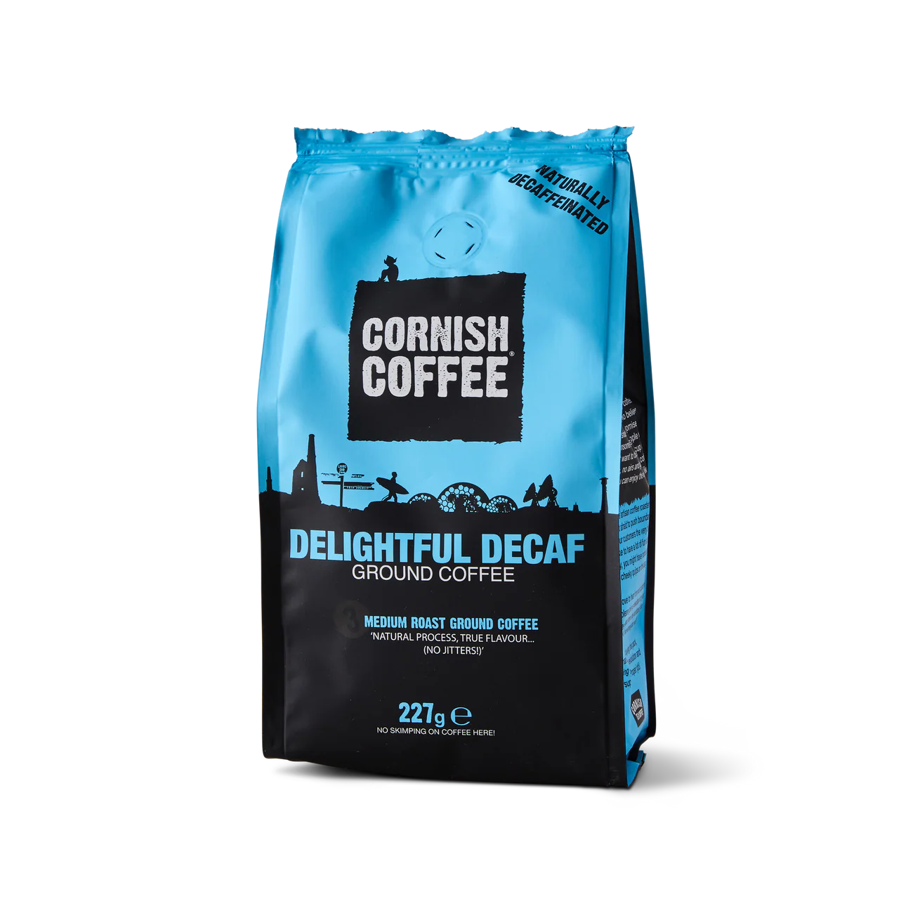 Cornish Tea & Coffee Co. Cornish Coffee - Delightful Decaf Ground Coffee 227G