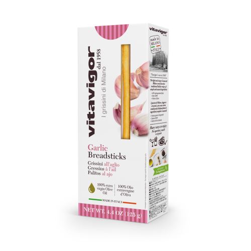 Vita Vigor Garlic Grissini Breadsticks, 125g