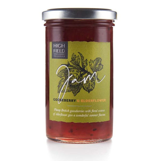 Highfield Preserves Gooseberry & Elderflower Jam 320G