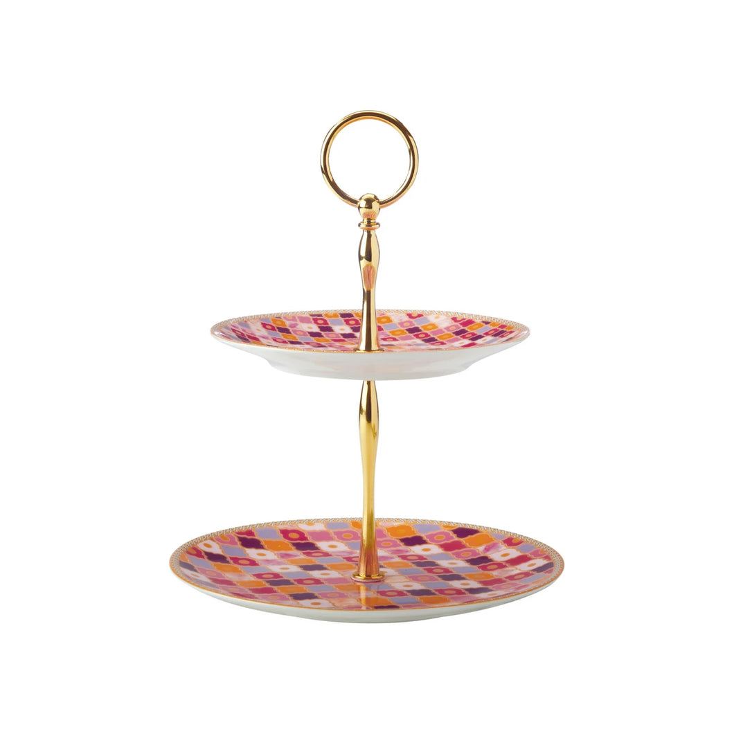 Maxwell & Williams Teas & C’s Kasbah Rose Two Tier Cake Stand
