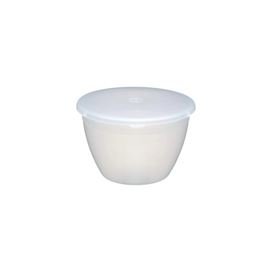 Plastic Pudding Basin and Lid, 570ml - Perfect for Christmas Puddings
