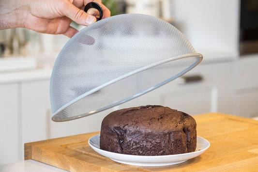 Round 35cm Metal Mesh Food Cover